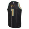 Charlotte Hornets Lamelo Ball 1 Jordan 2022-23 City Edition Musta Miesten Pelipaidat Swingman